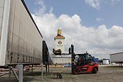 Paulaner-Turm Oktoberfest-Aufbau auf der Theresienwiese am 15.07.2019 (©Foto: Marikka-Laila Maisel)